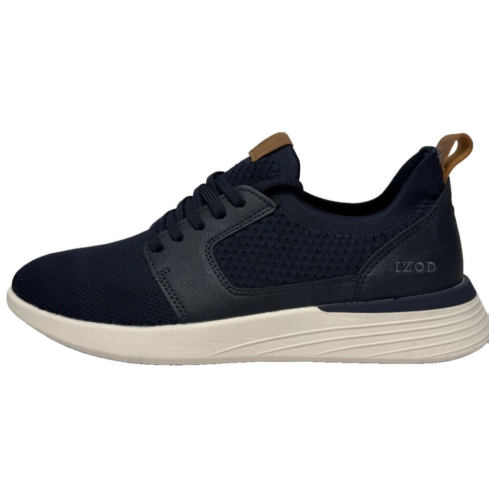 Izod Bannister Mens Size 9.5 Blue Lace Up Shoes Sneakers Memory Foam